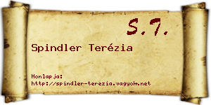 Spindler Terézia névjegykártya